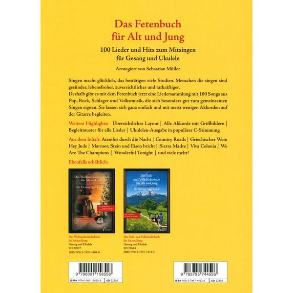Schott Fetenbuch Gesang/Ukulele