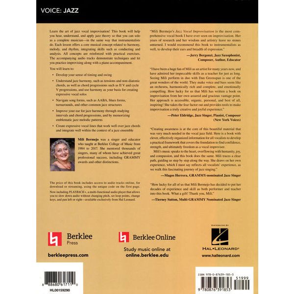Berklee Press Jazz Vocal Improvisation
