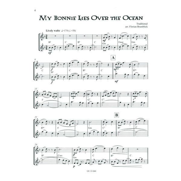 Universal Edition Celtic Flute Duets