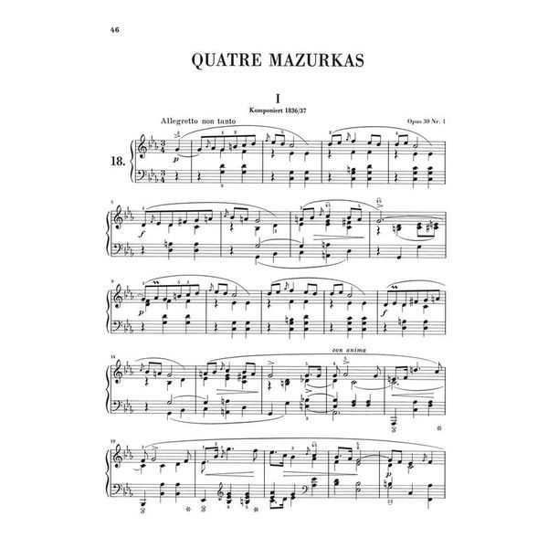 Henle Verlag Chopin Mazurken