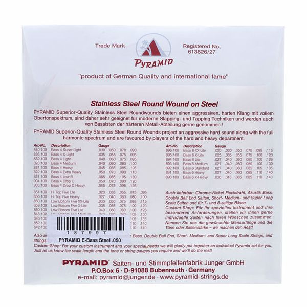 Pyramid 050 Single String Bass Guitar