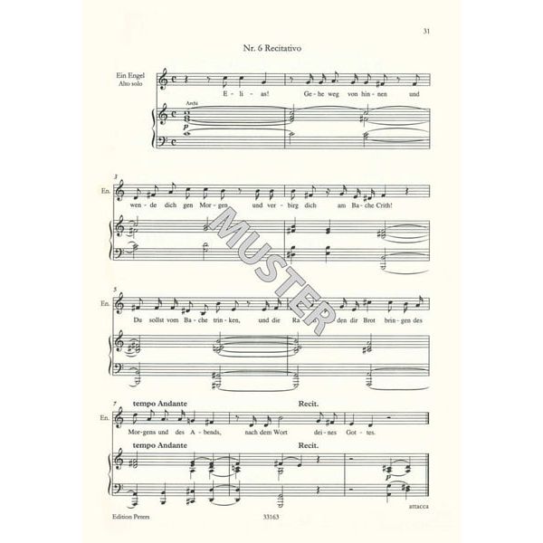 Edition Peters Mendelssohn Elias op.70