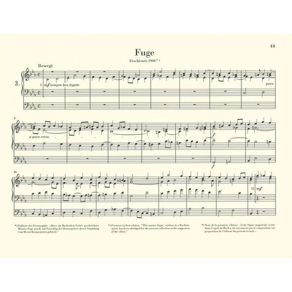 Henle Verlag Reger Orgelwerke ohne Opuszahl