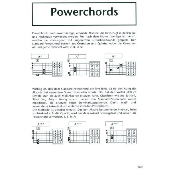 AMA Verlag Gitarrengrifftabelle