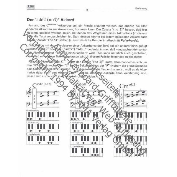 AMA Verlag Die AMA-Keyboard-Grifftabelle