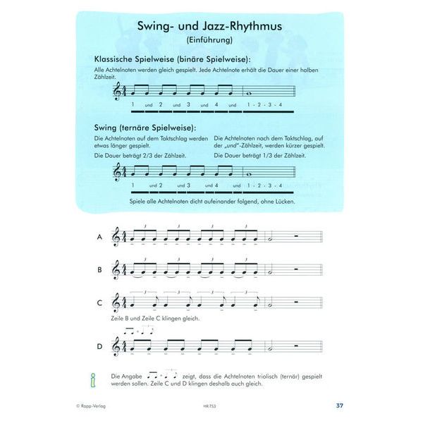 Horst Rapp Verlag Trompete Lernen mit Spa 3