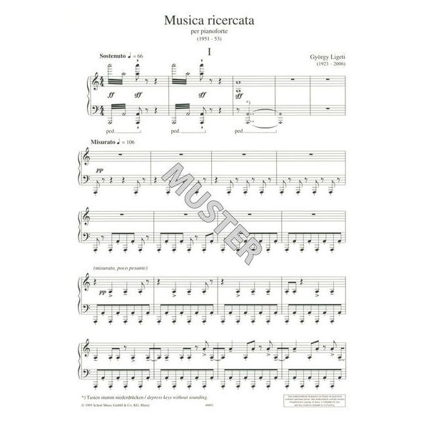 Schott Ligeti Musica ricercata