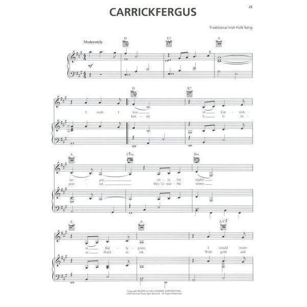 Hal Leonard Irish Ballads