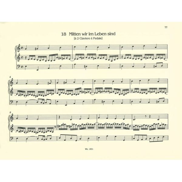 Breitkopf & Hrtel Krebs Orgelwerke III