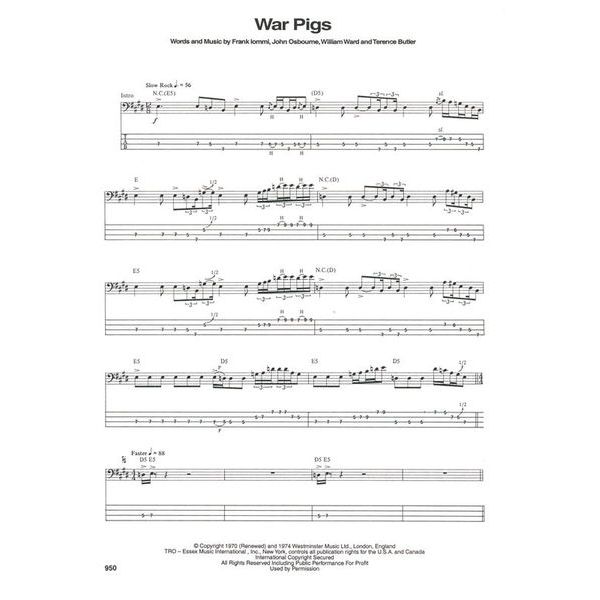 Hal Leonard Bass Tab White Pages