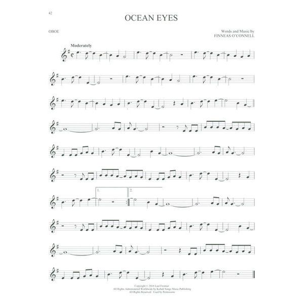 Hal Leonard 50 Pop Songs for Kids Oboe