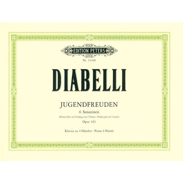 Edition Peters Diabelli Jugendfreuden op. 163