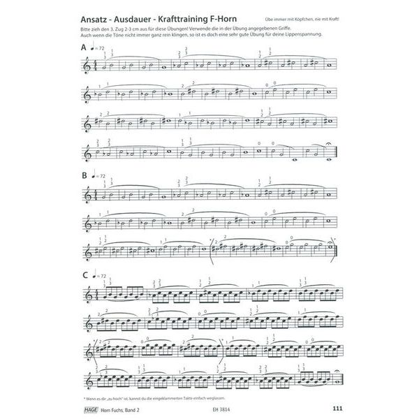 Hage Musikverlag Horn Fuchs 2