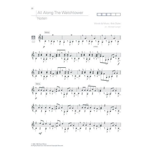 Edition Dux Acoustic Pop Guitar Solos 2