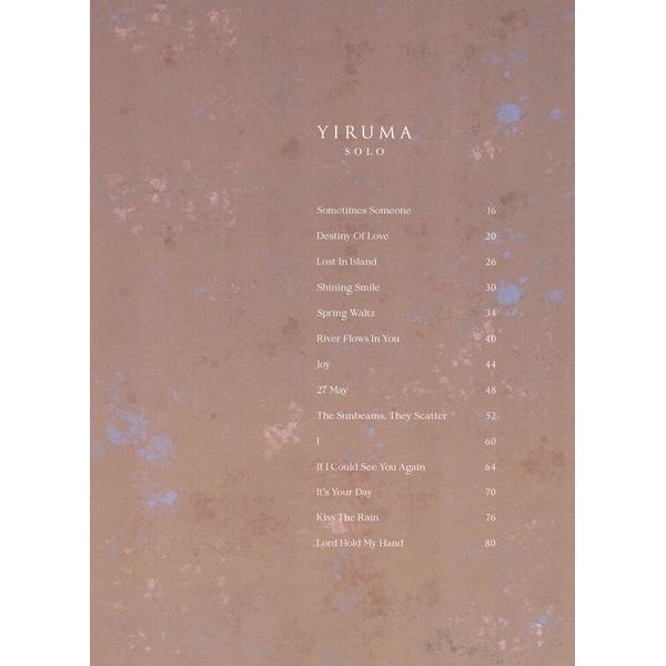 Faber Music Yiruma Solo Original Piano