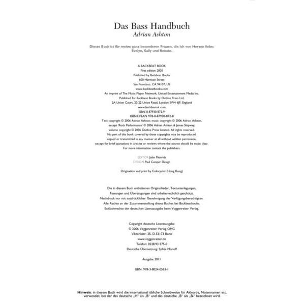 Voggenreiter  Das Bass-Handbuch