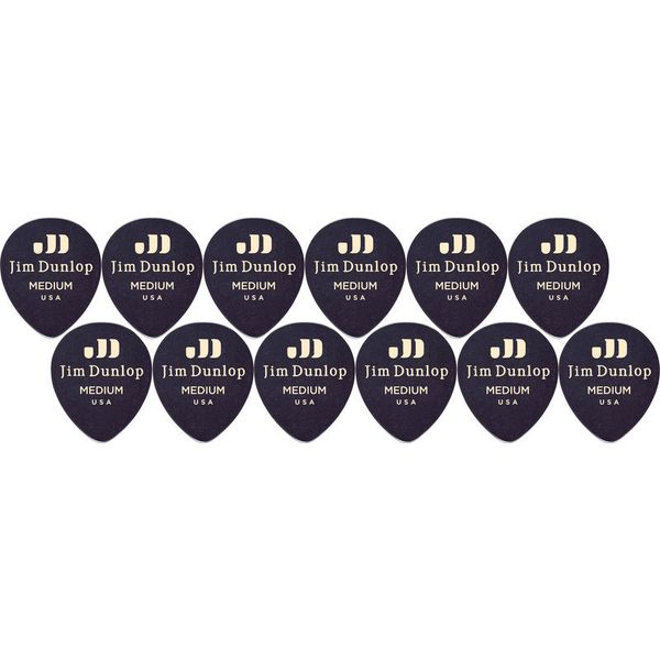 Dunlop Celluloid Teardrop Med. BK