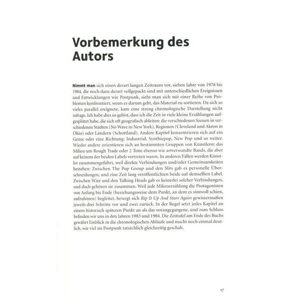 Hannibal Verlag Rip It Up And Start Again