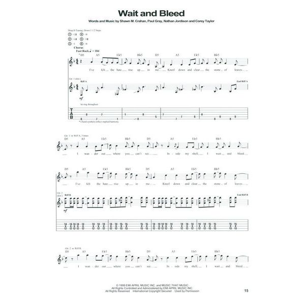 Hal Leonard Slipknot