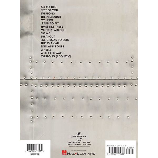 Hal Leonard Foo Fighters Greatest Hits Gui