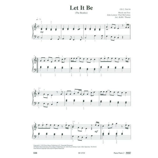 Hage Musikverlag Piano Piano 2 Easy