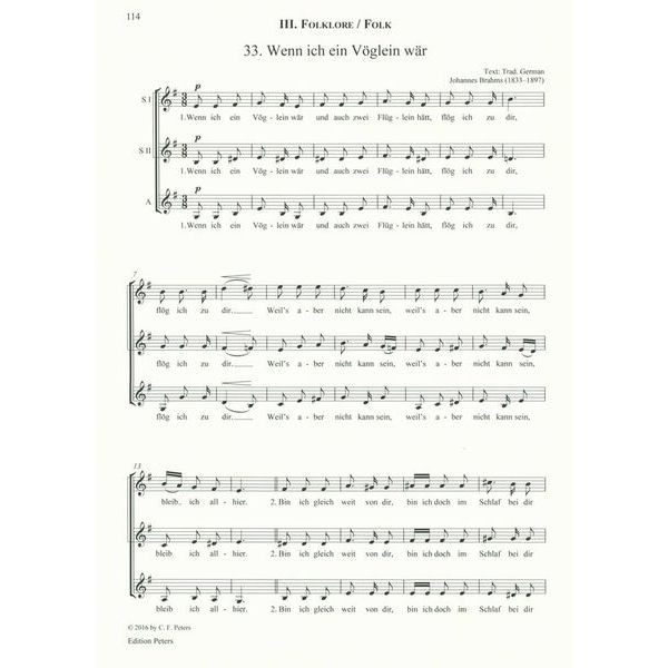 Edition Peters Reine Frauensache