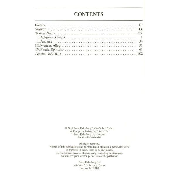 Edition Eulenburg Haydn Sinfonie Nr. 104 D-Dur