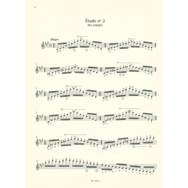 Editions Durand Villa-Lobos 12 Etudes