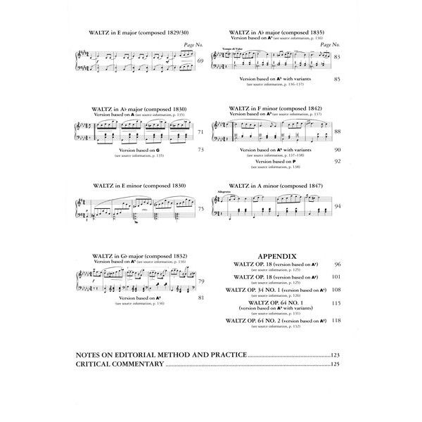 Edition Peters Complete Chopin Waltzes