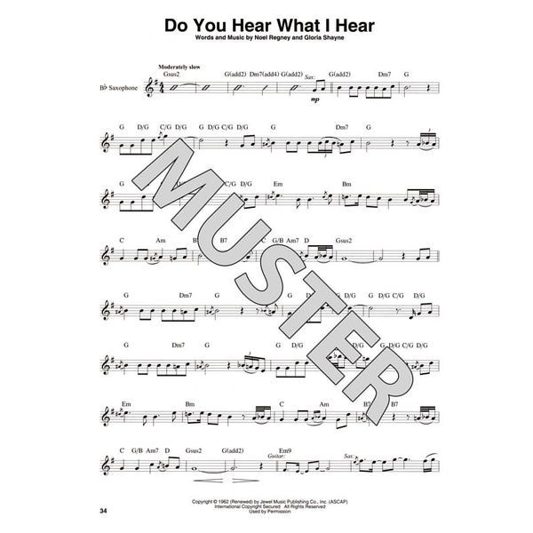 Hal Leonard Sax Play-Along Christmas