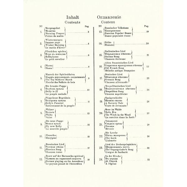 Breitkopf & Hrtel Tschaikowsky Kinderalbum