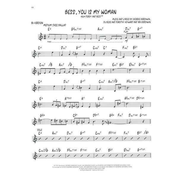 Hal Leonard Jazz Play-Along Gershwin