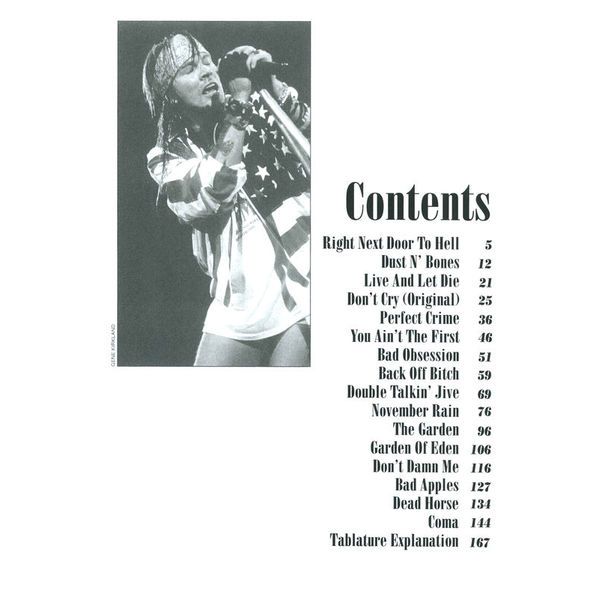 Cherry Lane Music Company Guns N'Roses Use Your 1