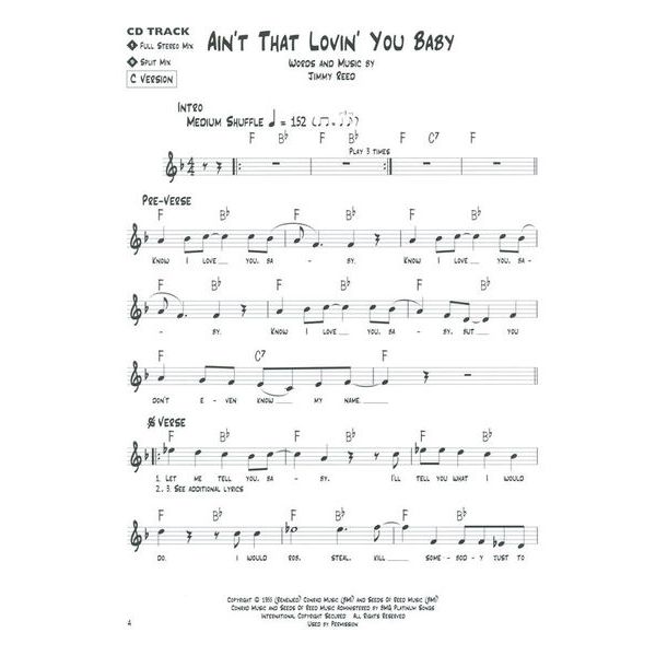 Hal Leonard Blues Play-Along Jimmy Reed