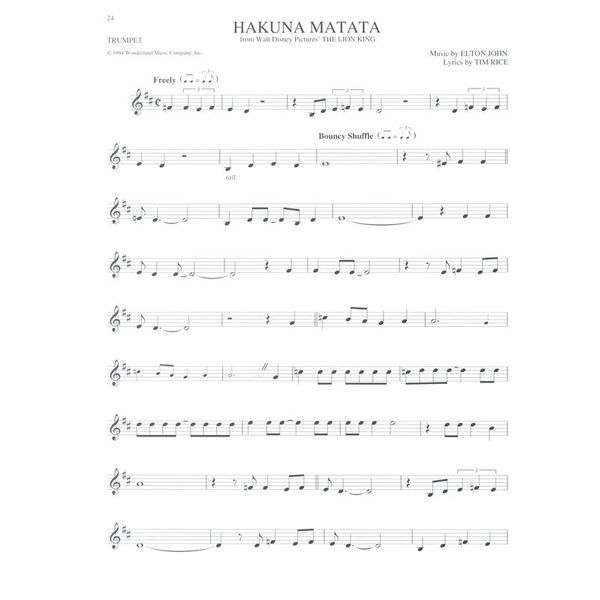 Hal Leonard Big Book Of Disney Trumpet