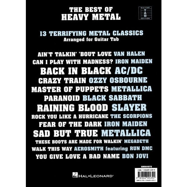 Wise Publications The Best Of Heavy Metal
