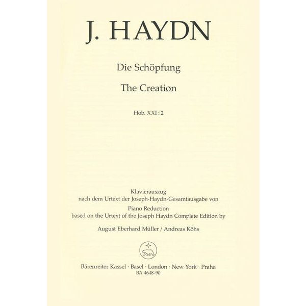 Brenreiter Haydn Die Schöpfung