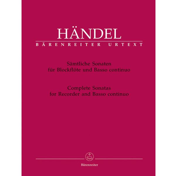 Brenreiter Hndel Smtliche Sonaten Rec