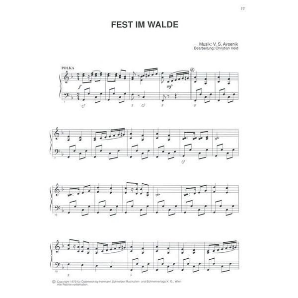 August Seith Musikverlag Avsenik Welterfolge Blue