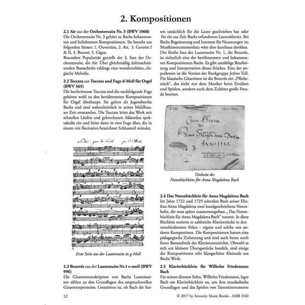 Acoustic Music Books 40 Masterworks J.S.Bach