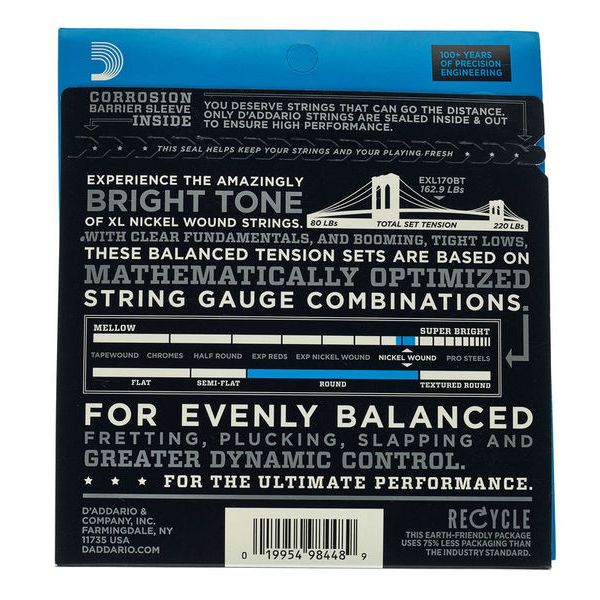 Daddario EXL170BT Balanced Tension
