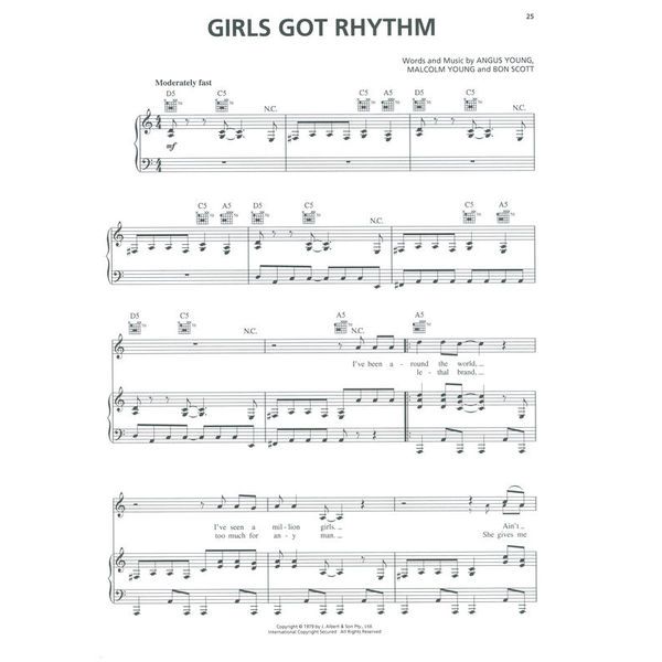 Hal Leonard AC/DC Anthology Piano