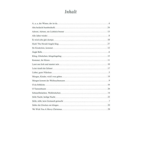 Holzschuh Verlag Weihnachtslieder Accordion