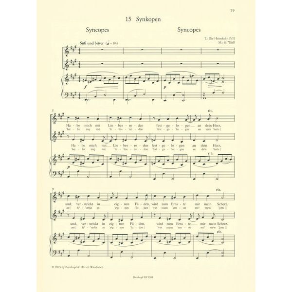 Breitkopf & Hrtel Wege zum Duettgesang