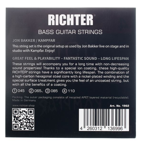 Richter Strings Jon Bakker E-Bass 45
