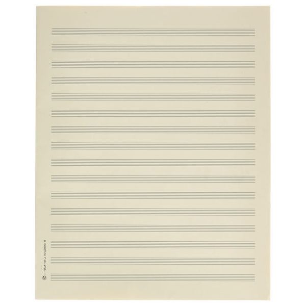 Star Sheet Music Paper Quart 8 mm