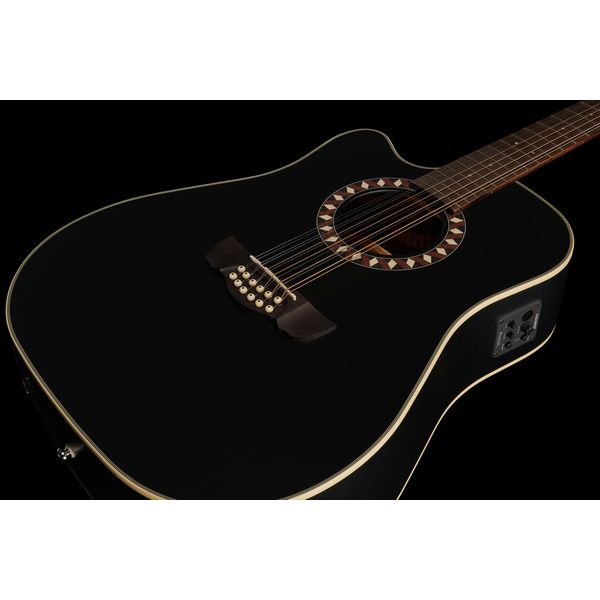 Harley Benton Custom Line CLD-10SCE-12BKS LH