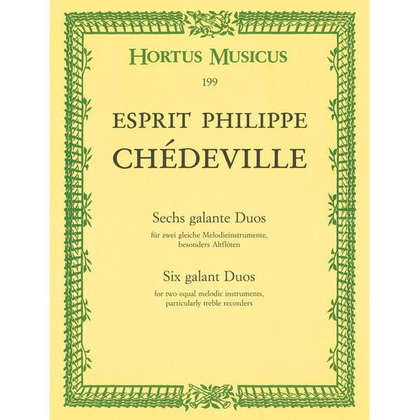 Brenreiter Chédeville Galante Duos Alt