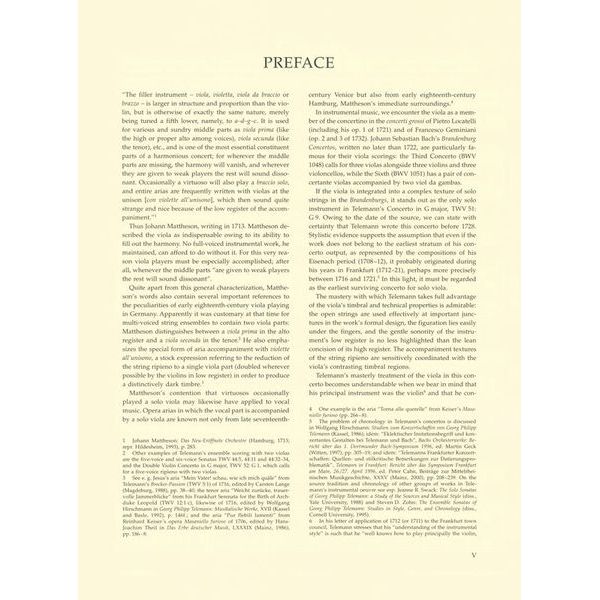 Brenreiter Telemann Concert G-Dur Viola