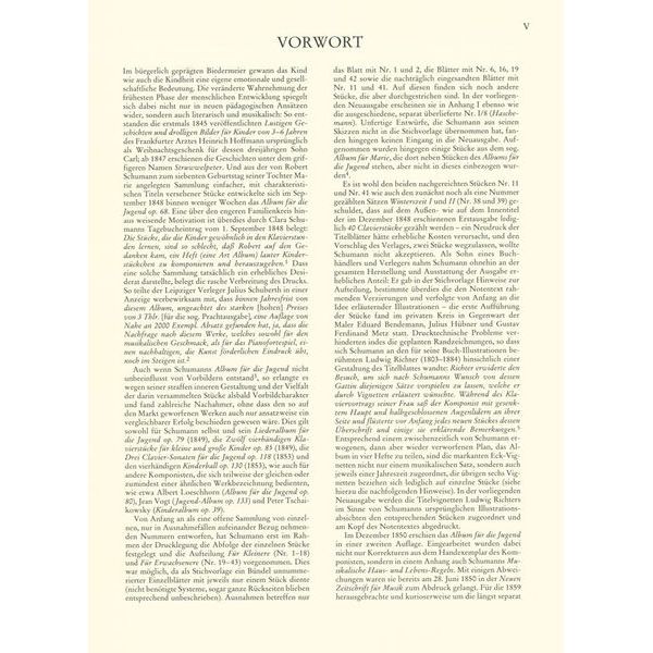 Wiener Urtext Edition Schumann Album für Jugend